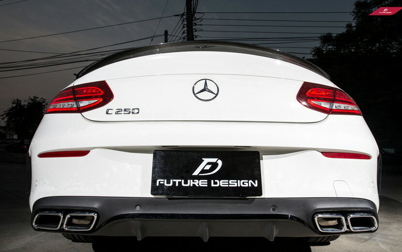 BENZ ベンツ Cクラス W205 C205 クーペ AMGパケージバンパー専用 C63ルック ディフューザー C63タイプ