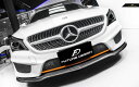 BENZ ベンツ CLAクラスW117 前期車 AMGフロントバンパー用カーボン リップスポイラー 本物DryCarbon ドライカーボン CLA250