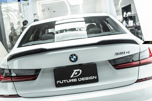 【FUTURE DESIGN 正規品】BMW 3シリーズ G20 トランク用リアスポイラー 本物DryCarbon ドライカーボン パフォーマンス カスタム エアロ