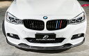 BMW 3シリーズ F34 GT フロント用 青紺赤 艶ありブラックキドニーグリル センターグリル Performance style 1 パフォーマンス