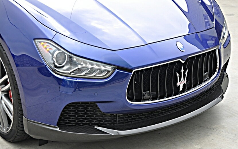 Maserati マセラティ Ghibli ギブリ フロントバンパー用リップスポイラー 本物Carbon NOV カーボン スタイル