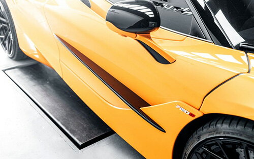 樂天商城 - 【FUTURE DESIGN 正規品】McLaren マクラーレン 720S サイドドア用 カナード 本物Drycabon ドライカーボン エアロ カスタム