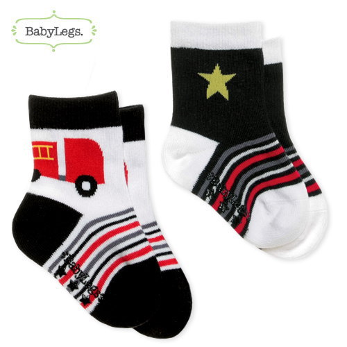 【メール便なら3点までOK】【在庫処分セール】BabyLegs ベビーレッグス ソックス2足入り so18 サイレン