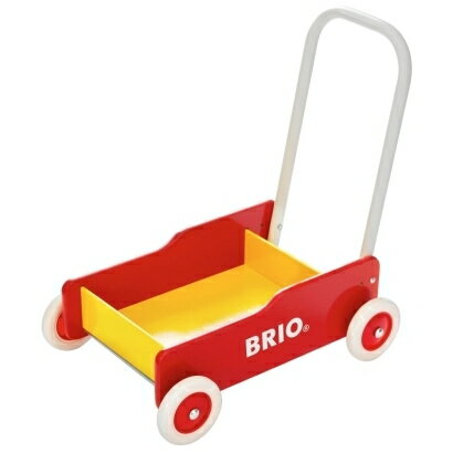 【同梱不可】BRIO （ブリオ） 手押し車（赤） 31350Brio　brio　ぶりお　おもちゃ　玩具　ベビー用　赤ちゃん　出産祝い　プレゼント　がらがら　歩行器　歩行練習　つかまり立ち※大型商品につき他の商品と同梱不可 ※ラッピング不可商品