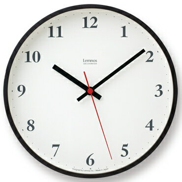 Lemnos（レムノス）Plywood clock 電波時計 ブラウン LC10-21W BW【ポイント10倍】