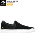 エメリカ Emerica スニーカー スケートシューズ メンズ レディース ワイノ G6 スリッポン WINO G6 SLIP-ON ブラック ホワイト ゴールド 2025SS 25SPRING snk【靴】2503trip