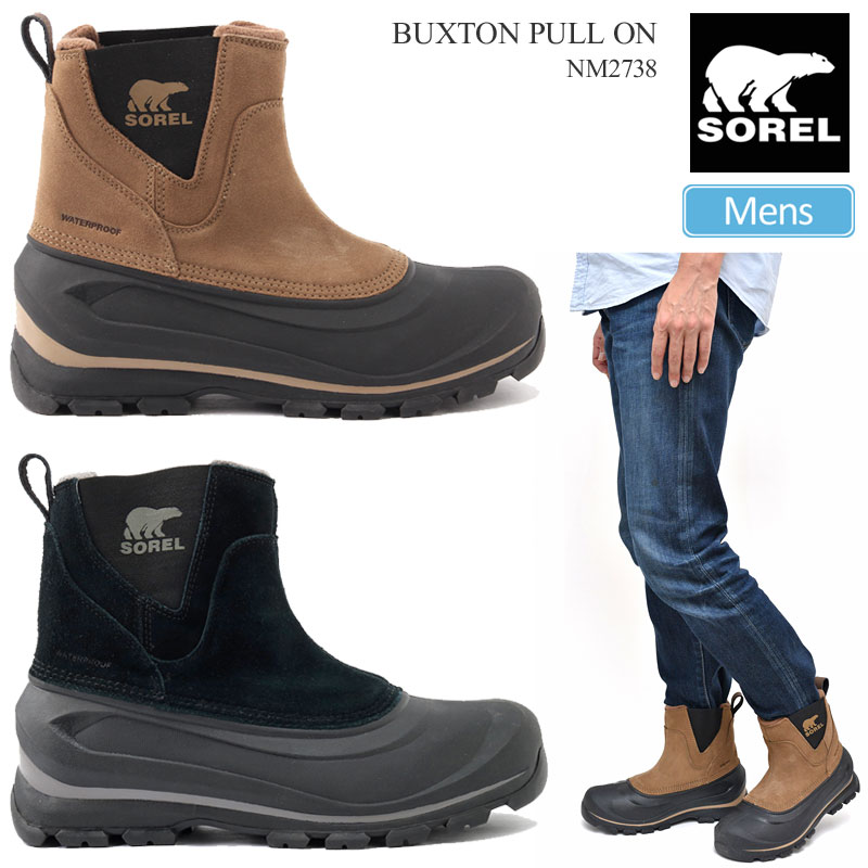 【正規取扱店】ソレル SOREL スノーブーツ メンズ バクストンプルオン BUXTON PULLON WP 25-29cm NM2738 2022AW wbt【靴】2208trip