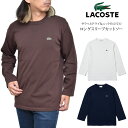 【正規取扱店】ラコステ LACOSTE ニット Tシャツ 長袖 メンズ ニットロングスリーブTシャツ ネイビー ホワイト ブラウン TH110EL 20FW【服】2008ripe