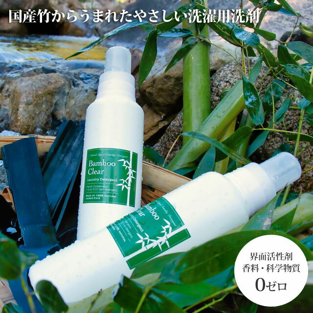 天然成分100％ 洗濯用竹洗剤 液体 日本製 バンブークリア 620ml ボトルタイプ BAMBOO CLEAR エシカルバンブー ethical bamboo 2010trip