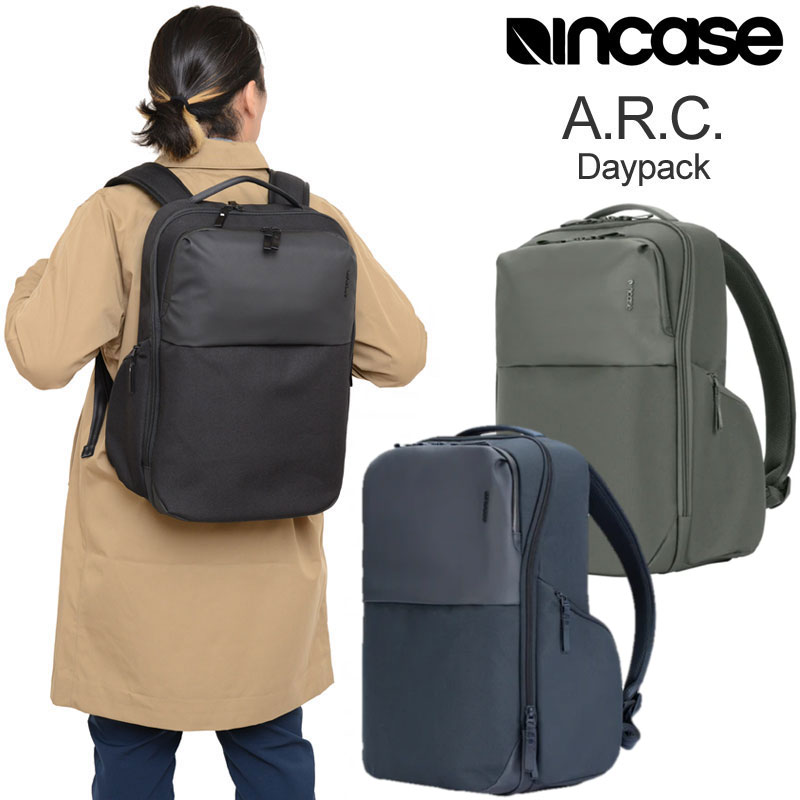 Incase リュック メンズ 【正規取扱店】インケース Incase リュック メンズ レディース ARCデイパック A.R.C. DAYPACK ブラック ネイビー グレー 20.9L 137213053005 137213053006 1372220530032022AW bpk bns【鞄】2210ripe