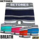 【正規取扱店】ビトーンズ BETONES ボクサーパンツ メンズ ユニセックス ブレス BREATH ボーダー柄 BR001 2022SS 2202ripe[M便 1/1]【返品交換不可】