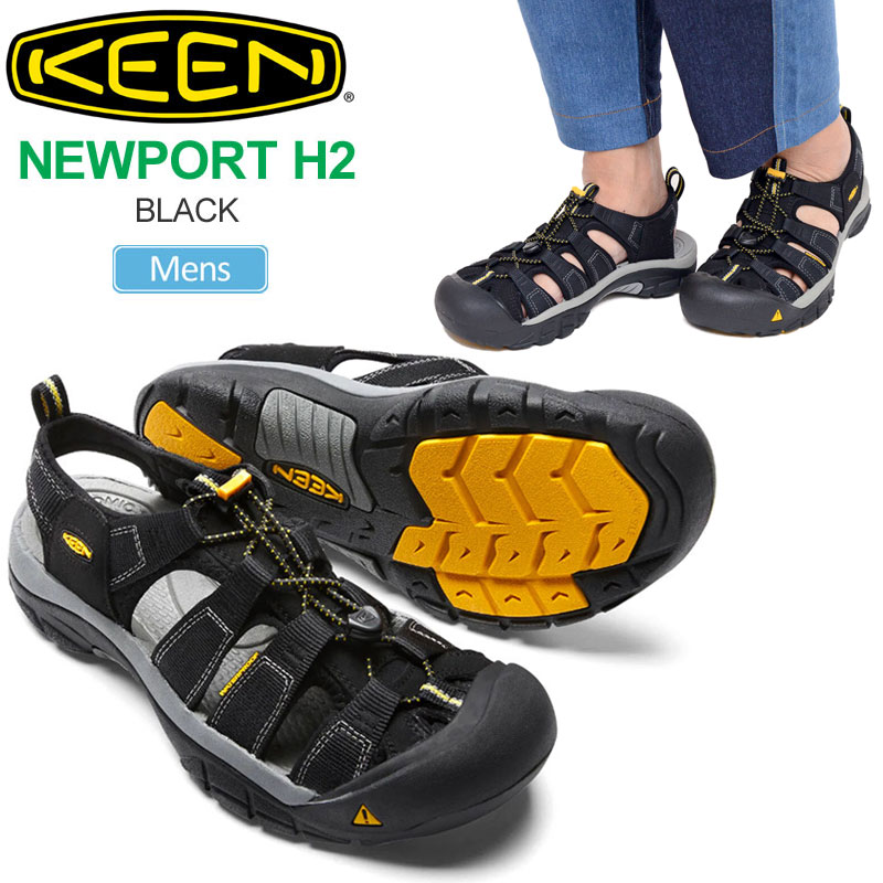 【正規取扱店】キーン KEEN サンダル メンズ ニューポートH2 エイチツー NEWPORT H2 ブラック 1001907 2024SS sdl【靴】2404trip