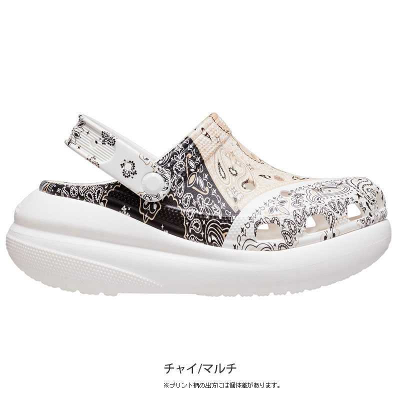 【正規取扱店】クロックス crocs サンダル メンズ レディース クラシッククラッシュバンダナクロッグ CLASSIC CRUSH BANDANA CLOG チャイ マルチ 24-27cm 208119 2022AW sdl【靴】2208trip