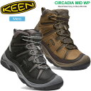 キーン KEEN メンズ 防水 軽量 シューズ サーカディアミッド ウォータープルーフ CIRCADIA MID WP ブラック バイソン 26-28cm 1026768 1026769 2022AW2209ripe