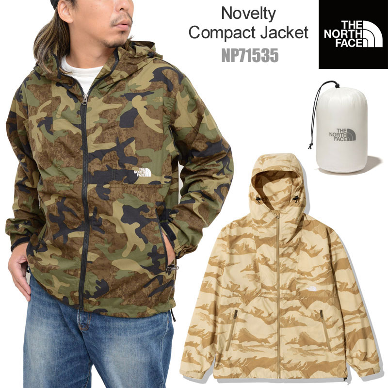 【正規取扱店】ノースフェイス THE NORTH FACE マウンテンパーカー 撥水 メンズ ノベルティコンパクトジャケット TNFカモ ライナーマウンテン Novelty Compact Jacket NP71535 2022AW【服】2208trip