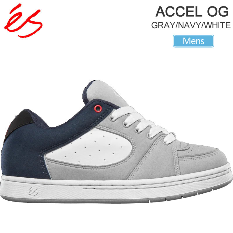 エス 'es スニーカー スケートシューズ メンズ アクセルOG ACCEL OG グレー ネイビー ホワイト 25-29cm 2022AW 22HOLIDAY snk【靴】2212trip【返品交換・ラッピング不可】