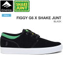 エメリカ EMERICA スニーカー スケートシューズ メンズ フィギーG6 シェイクジャント FIGGY G6 SHAKE JUNT BLACK ブラック 2023SS 23SPRING snk2302trip