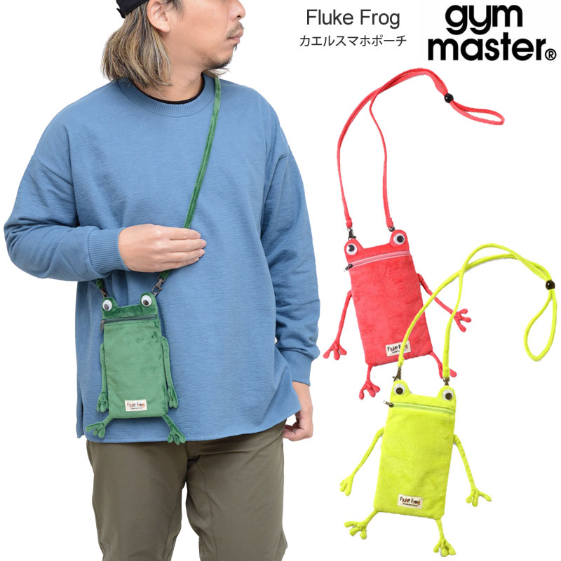 ジムマスター スマホショルダー メンズ 【正規取扱店】ジムマスター gym master フルックフロッグ Fluke Frog スマホケース メンズ レディース カエルスマホポーチ F921617 2023SS 【鞄】2302ripe[M便 1/1]