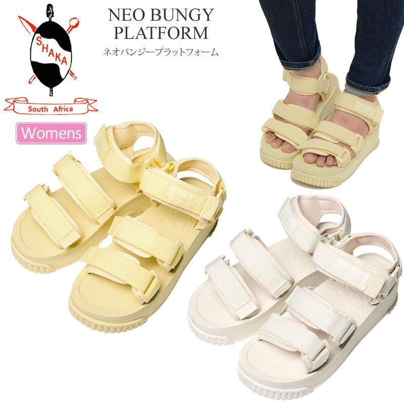 シャカ SHAKA サンダル レディース 厚底 ネオバンジープラットフォーム 旧ロゴ NEO BUN