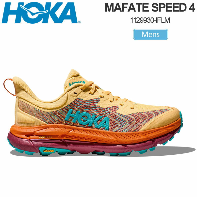SALE 20％OFF ホカ HOKA スニーカー 厚底 ランニングシューズ メンズ マファテ スピード4 MAFATE SPEED 4 インパラ フレイム 1129930 IFLM 2023SS snk【靴】2304trip【返品交換・ラッピング不可】のサムネイル