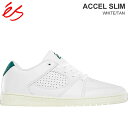 【正規取扱店】エス 'es スニーカー スケートシューズ メンズ アクセルスリム ACCEL SLIM WHITE TAN ホワイト タン 2023SS 23SUMMER snk【靴】2305trip