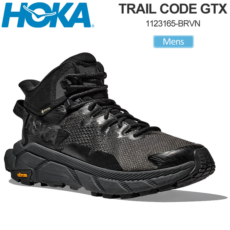 【正規取扱店】ホカ HOKA トレッキングシューズ ハイキング メンズ トレイルコード ゴアテックス TRAIL CODE GTX ブラック レーベン 1123165 BRVN 2023AW【靴】2307tripのサムネイル