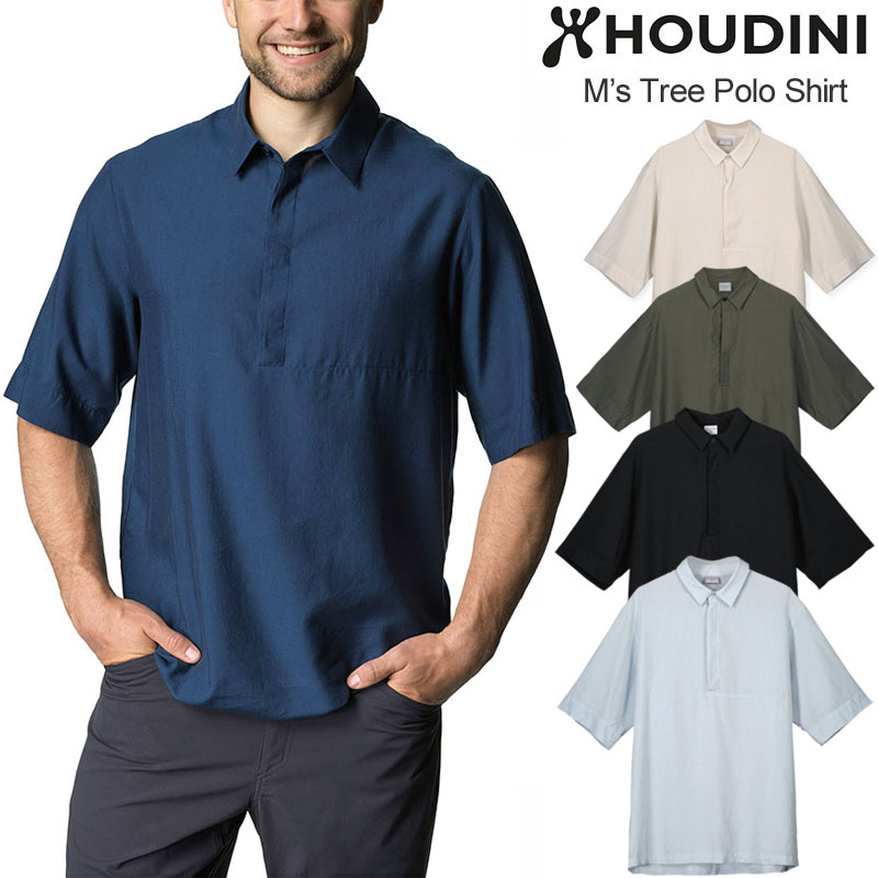 フーディニ HOUDINI ポロシャツ 半袖 メンズ ツリーポロシャツ M’s Tree Polo Shirt 238724 2024SS【服】2404trip