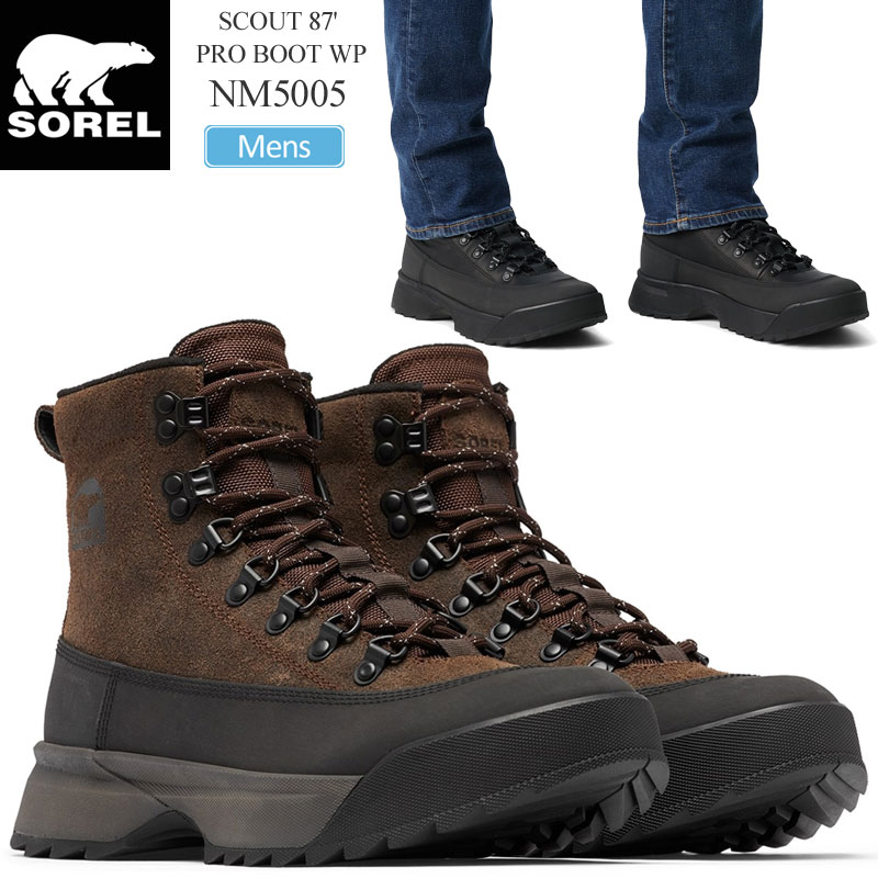 35％OFF セール SALEソレル SOREL 防水ブーツ メンズ スカウト87 プロブーツ ウォータープルーフ SCOUT 87' PRO BOOT WP NM5005 2023AW wbt2310trip