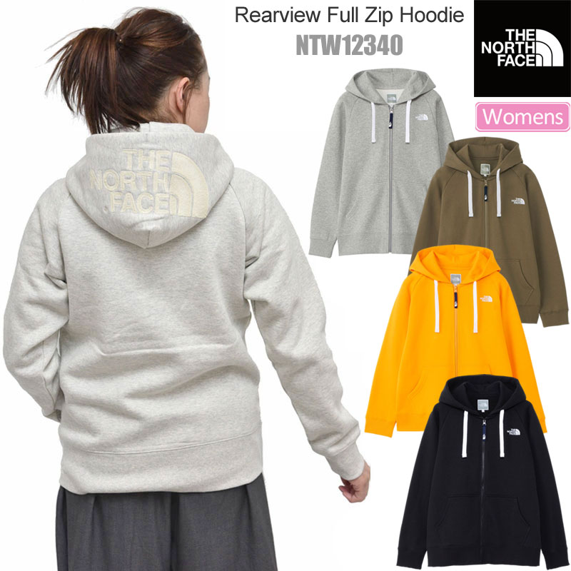 ノースフェイス THE NORTH FACE レディース パーカー スウェット リアビューフルジップフーディー Rearview Full Zip Hoodie NTW12340 2023AW tnfswt【服】2309trip【返品交換・ラッピング不可】