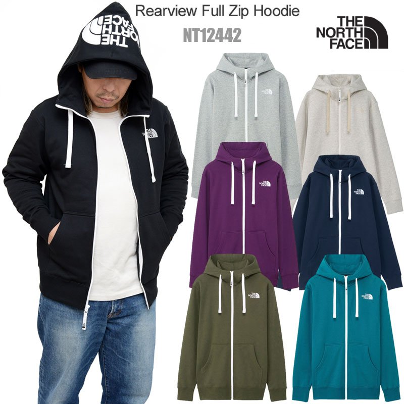 ノースフェイス THE NORTH FACE パーカー スウェット メンズ リアビューフルジップフーディー Rearview Full Zip Hoodie NT12442 2024SS tnfswt【服】2401trip【返品交換 ラッピング不可】