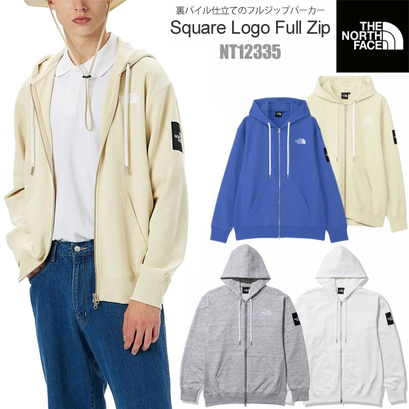 ザ・ノース・フェイス パーカー メンズ ノースフェイス THE NORTH FACE パーカー スウェット メンズ スクエアロゴフルジップ Square Logo Full Zip NT12335 2024SS tnfswt【服】2402trip【返品交換・ラッピング不可】