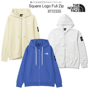 【正規取扱店】ノースフェイス THE NORTH FACE パーカー スウェット メンズ スクエアロゴフルジップ Square Logo Full Zip NT12335 2024SS tnfswt【服】2402trip