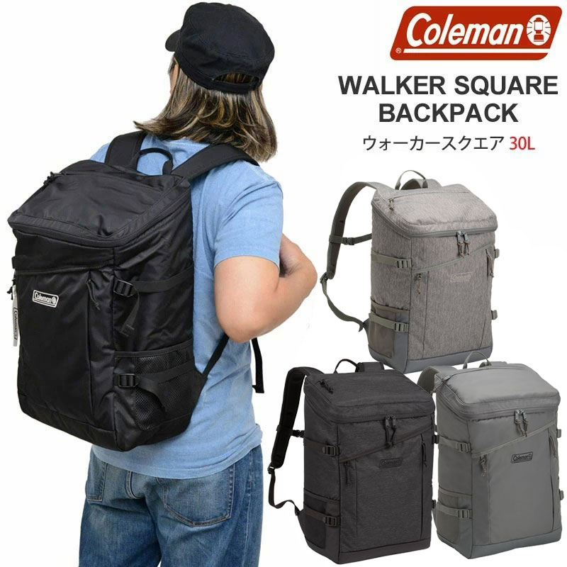 コールマン Coleman リュック メンズ レディース ウォーカースクエアバックパック 30L WALKER SQUARE BACKPACK 2024SS bpk【鞄】2405trip