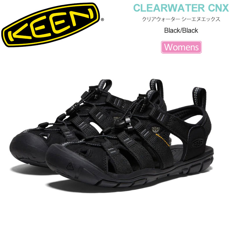 キーン KEEN サンダル レディース ウィメンズ クリアウォーター シーエヌエックス CLEARWATER CNX ブラック 1020662 2024SS sdl【靴】2404trip