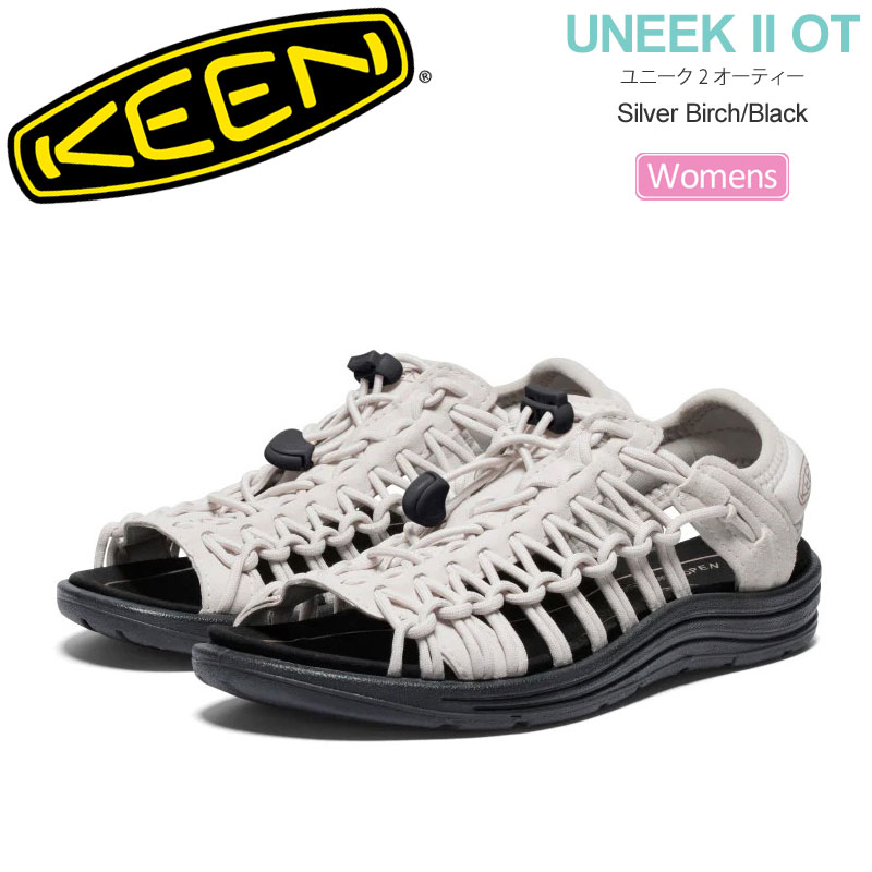 キーン KEEN サンダル レディース ウィメンズ ユニーク2 オーティー UNEEK II OT シルバーバーチ ブラック 1028576 2024SS sdl【靴】2404trip