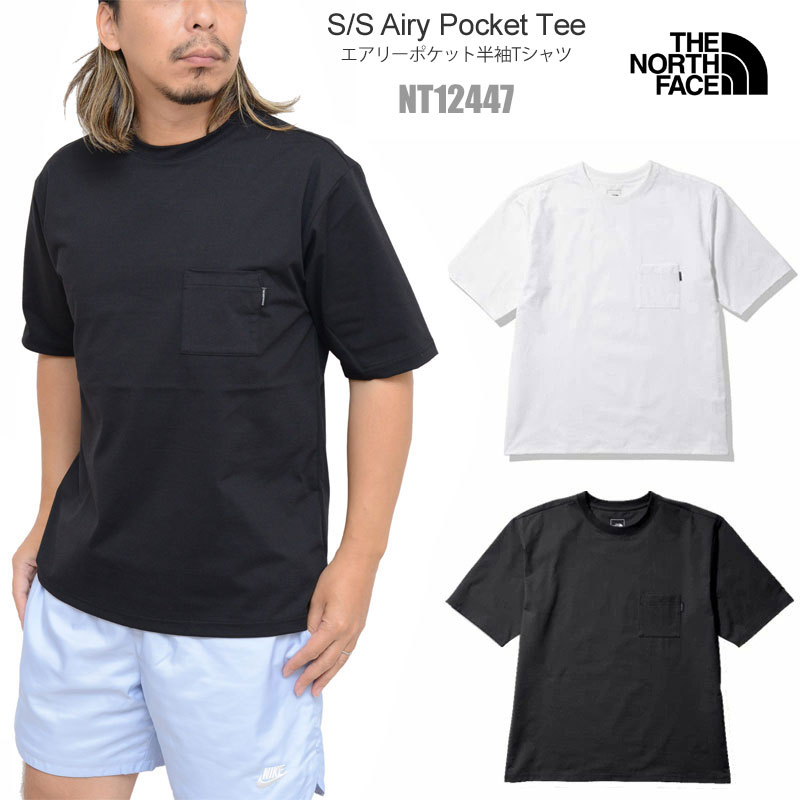 楽天tripノースフェイス THE NORTH FACE Tシャツ 半袖 メンズ ショートスリーブエアリーポケットティー S/S Airy Pocket Tee NT12447 2024SS sst【服】2405trip[M便 1/1]