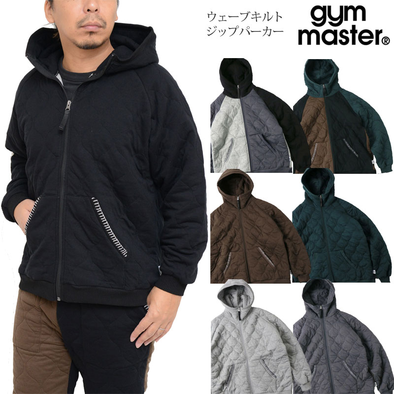 ジムマスター gym master フーディー ブルゾン メンズ レディース ウェーブキルトジップパーカー G433766 2024AW【服】2410trip【返品交換・ラッピング不可】_wts25msのサムネイル
