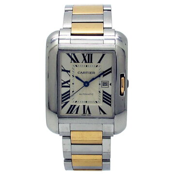 カルティエ Cartier W5310007 タンク アングレーズ MM メンズ ユニセックス コンビ 自動巻【中古】