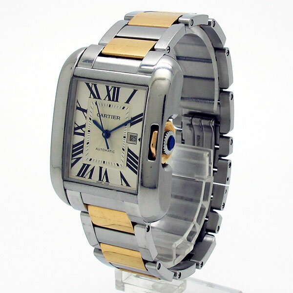 カルティエ Cartier W5310007 タンク アングレーズ MM メンズ ユニセックス コンビ 自動巻【中古】