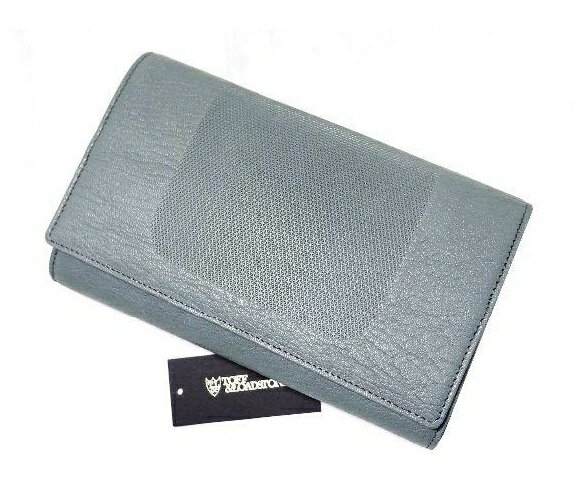 【新品／未使用】TOFF&LOADSTONE トフアンドロードストーンゴートレザー クラッチバッグ 　山羊革GGR グレイッシュグリーン 日本製　パーティ 二次会 きれいめ