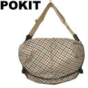 【限定◆廃盤】Pokit ポキット ツイード クラシックカプセル M ショルダーバッグ 茶 ブラウン ガンクラブチェック 千鳥格子 ハウンドトゥース【中古】