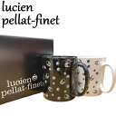 【新品】lucien pellat-finet ルシアンペラフィネ マグカップ 2つセット 黒 白 スカル ドクロ