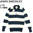♂♀【新品◆定価39600円】JOHN SMEDLEY ジョンスメドレー メリノウール ニット ポロシャツ ♂XS ♀S相当 黒 白 ブラック オフホワイト