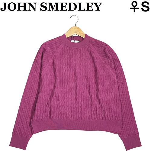 【新品◆イギリス製◆定価38500円】JOHN SMEDLEY　ジョンスメドレーウール クルーネック 短丈 ニットセー..