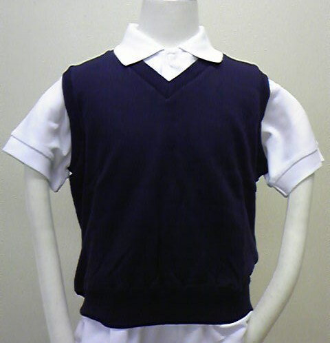 ベスト 紺 90-140 (ゆうパケット1枚のみ)