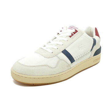 スニーカー ラコステ LACOSTE T-CLIP 120 2 US オフ ホワイト/ネイビー/レッド SMA0057-8R1 メンズ シューズ 靴 20Q1