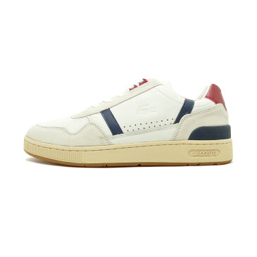 スニーカー ラコステ LACOSTE T-CLIP 120 2 US オフ ホワイト/ネイビー/レッド SMA0057-8R1 メンズ シューズ 靴 20Q1