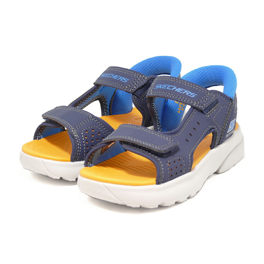 Rakuten - サンダル スケッチャーズ SKECHERS スリップインズレイザースプラッシュ-コアスタルクエスト ネイビー 407014L-NVOR キッズ シューズ 靴 26SU