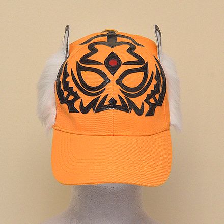 ◎輸入品 キャップ： タイガーマスク(2) メキシコ プロレス◎ マスクマン 覆面 キャップ おもしろ 帽子 プロレス マスク キャップ メンズファッション CAP オレンジ