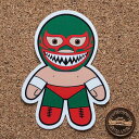 プロレス人形のステッカー：ミルマスカラス(83)サメ メキシコ プロレスラー シール 1